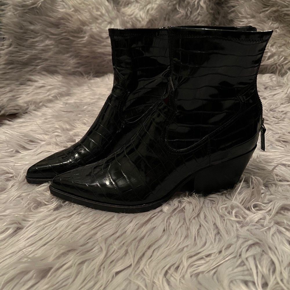 Dolce Vita Croc embossed booties